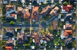 Birdseye view of properties, houses and land in Victoria